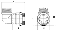 3/4 to 2-1/2 Inch (in) Nominal Diameter Aluminum Compressed Air Male Threaded 90 Degree Elbows - 2