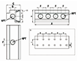 6-1/16 Inch (in) Dimension A Compressed Air Wall Manifold (AN8984706904) - 2